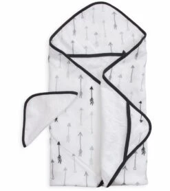 Little Unicorn Cotton Hooded Towel & Washcloth - Arrow