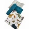 Little Unicorn Cotton Muslin Swaddle 3 Pack - Dino Friends 2 Set -Baby Products Store little unicorn cotton muslin swaddle 3 pack dino friends 2 set 136