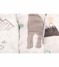 Little Unicorn Cotton Muslin Swaddle 3-Pack - Dino Friends -Baby Products Store little unicorn cotton muslin swaddle 3 pack dino friends 239