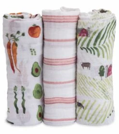 Little Unicorn Cotton Muslin Swaddle 3 Pack - Farmers Market