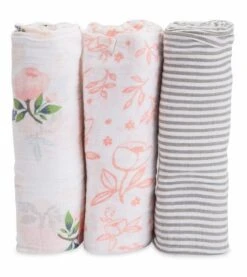 Little Unicorn Cotton Muslin Swaddle 3-Pack - Garden Rose