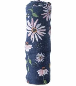 Little Unicorn Cotton Muslin Swaddle - Dark Coneflower
