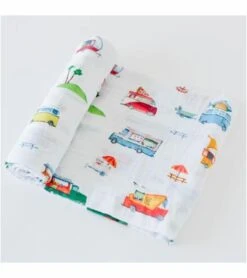 Little Unicorn Cotton Muslin Swaddle - Food Truck