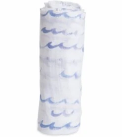 Little Unicorn Cotton Muslin Swaddle - High Tide