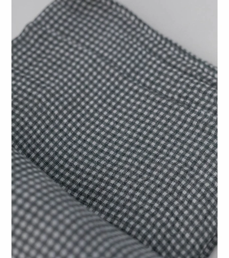 Little Unicorn Cotton Muslin Swaddle - Navy Micro Gingham 6 Little Unicorn Cotton Muslin Swaddle - Navy Micro Gingham - Image 4