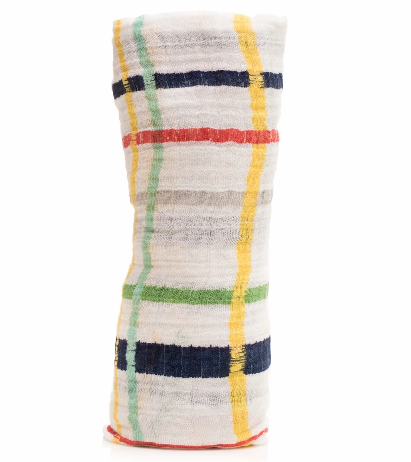 Little Unicorn Cotton Muslin Swaddle - Plaid 3 Little Unicorn Cotton Muslin Swaddle - Plaid