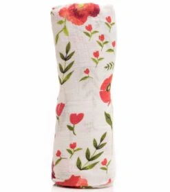 Little Unicorn Cotton Muslin Swaddle - Summer Poppy