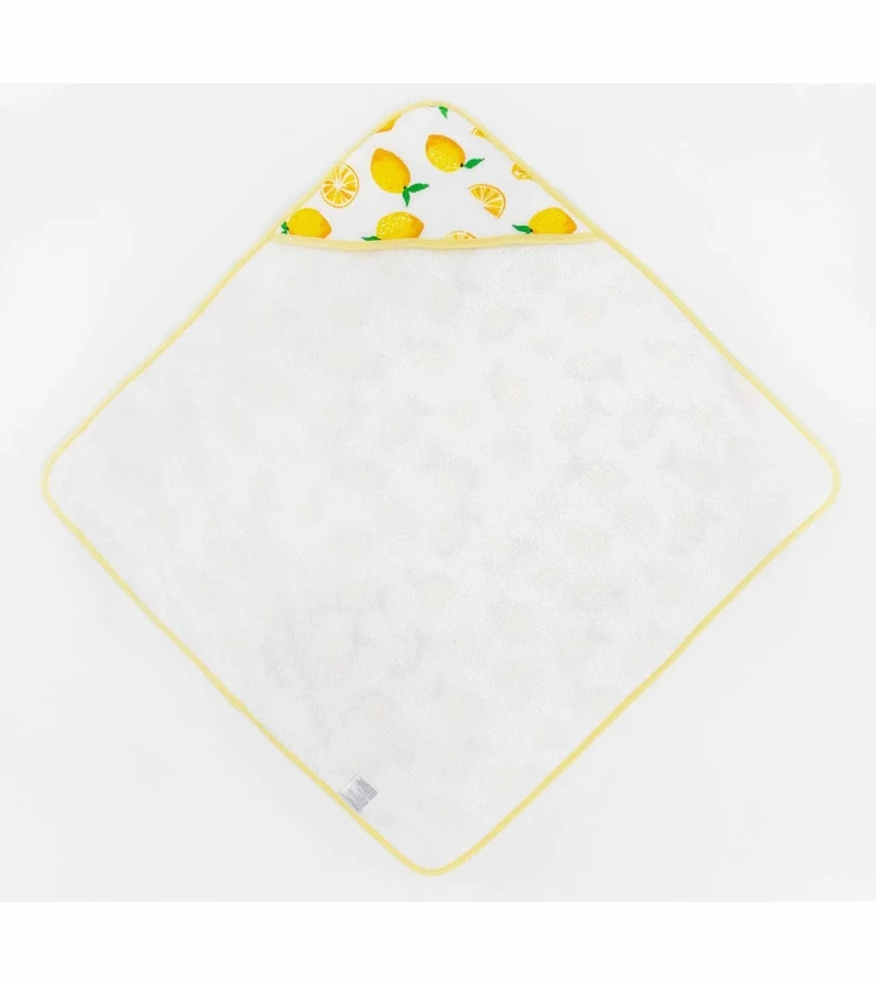 Little Unicorn Infant Hooded Towel - Lemon 4 Little Unicorn Infant Hooded Towel - Lemon - Image 2