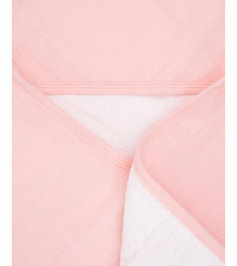 Little Unicorn Infant Hooded Towel - Rose Petal 6 Little Unicorn Infant Hooded Towel - Rose Petal - Image 4