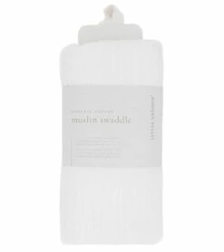 Little Unicorn Organic Cotton Muslin Swaddle Blanket - White