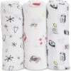 Little Unicorn + The Boss Baby Cotton Muslin Swaddle 3 Pack - Toy Box