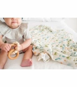 Loulou Lollipop Luxe Muslin Swaddle - Cactus Floral -Baby Products Store loulou lollipop luxe muslin swaddle cactus floral 155