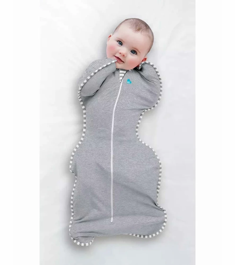 Love To Dream Swaddle UP Original, X-Small (Newborn) - Gray 4 Love To Dream Swaddle UP Original, X-Small (Newborn) - Gray - Image 2