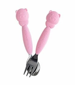 Marcus & Marcus Fork & Spoon Set - Pokey The Pig -Baby Products Store marcus marcus fork spoon set pokey the pig 146