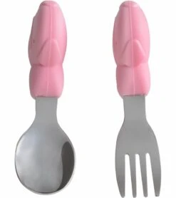 Marcus & Marcus Palm Grasp Spoon & Fork Set Pokey The Piglet