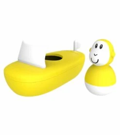 Matchstick Monkey Bathtime Boat Set - Yellow