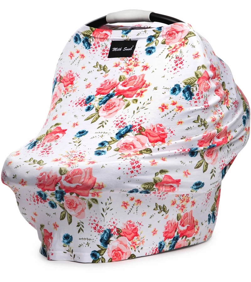 Milk Snob Infant Car Seat & Nursing Cover - French Floral 4 Milk Snob Infant Car Seat & Nursing Cover - French Floral - Image 2