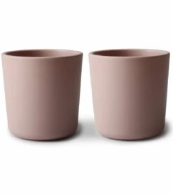 Mushie Dinnerware Cups For Kids, Set Of 2 - Blush