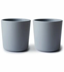 Mushie Dinnerware Cups For Kids, Set Of 2 - Cloud