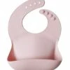 Mushie Silicone Baby Bib - Blush -Baby Products Store mushie silicone baby bib blush 92