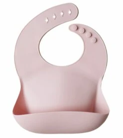 Mushie Silicone Baby Bib - Blush