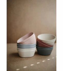 Mushie Square Dinnerware Bowls, Set Of 2 - Sage -Baby Products Store mushie square dinnerware bowls set of 2 sage 122