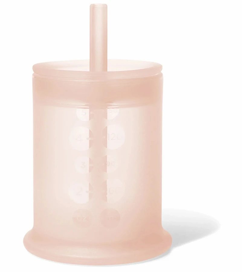 Olababy Training Cup With Lid + Straw - Coral 3 Olababy Training Cup With Lid + Straw - Coral