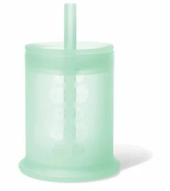 Olababy Training Cup With Lid + Straw - Mint