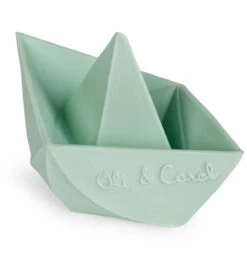 Oli & Carol Origami Boat Bath Toy - Mint -Baby Products Store oli carol origami boat bath toy mint 30