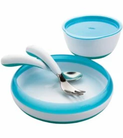 OXO Tot 4 Piece Feeding Set In Aqua