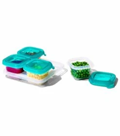 OXO Tot Silicone Freezer Storage Containers, 4 Oz - Teal