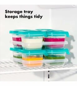 OXO Tot Silicone Freezer Storage Containers, 4 Oz - Teal -Baby Products Store oxo tot silicone freezer storage containers 4 oz teal 9