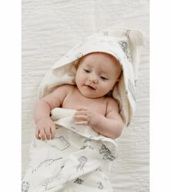 Petit Pehr Hooded Towel - Life Aquatic -Baby Products Store petit pehr hooded towel life aquatic 9