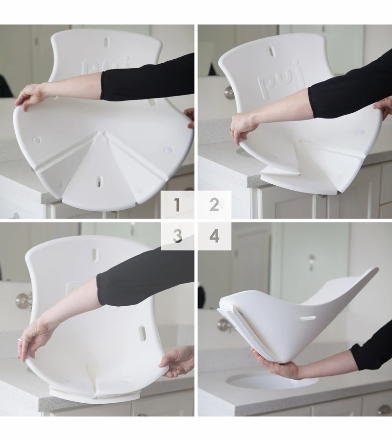 Puj Soft Infant Tub - White 8 Puj Soft Infant Tub - White - Image 6