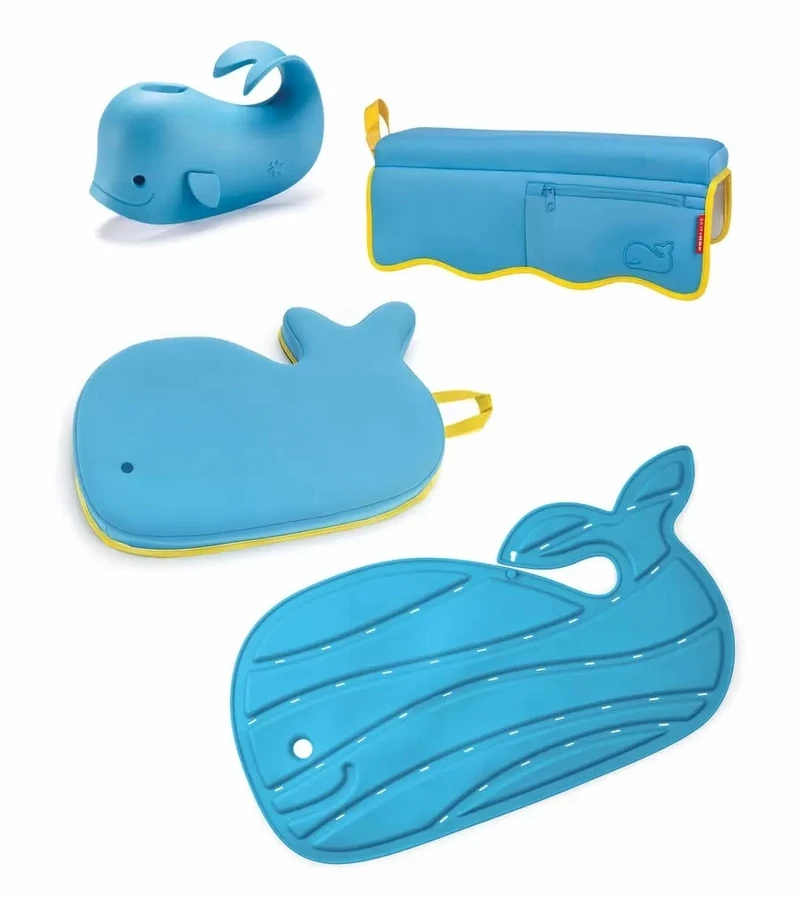 Skip Hop Moby Bathtime Essentials Kit - Blue 3 Skip Hop Moby Bathtime Essentials Kit - Blue