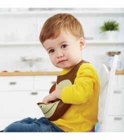 Skip Hop Zoo Fold & Go Silicone Bib - Monkey -Baby Products Store skip hop zoo fold go silicone bib monkey 194