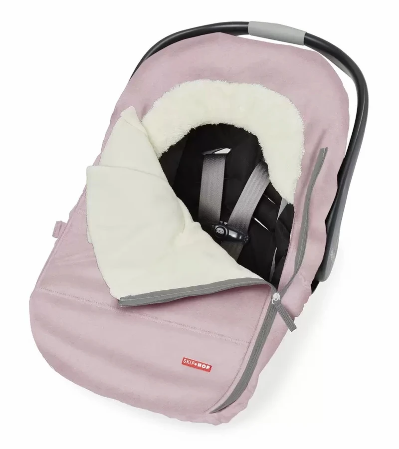 Skip Hop Skp Hop Stroll & Go Car Seat Cover - Pink Heather 4 Skip Hop Skp Hop Stroll & Go Car Seat Cover - Pink Heather - Image 2
