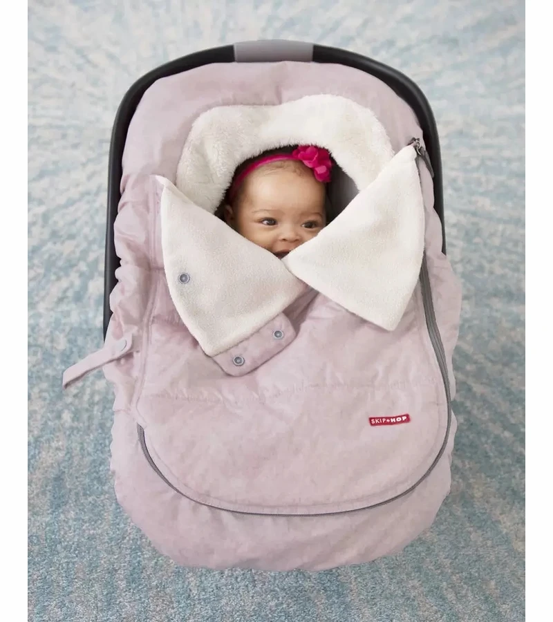 Skip Hop Skp Hop Stroll & Go Car Seat Cover - Pink Heather 7 Skip Hop Skp Hop Stroll & Go Car Seat Cover - Pink Heather - Image 5