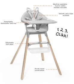 Stokke Clikk High Chair - Black Natural -Baby Products Store stokke clikk high chair black natural 161