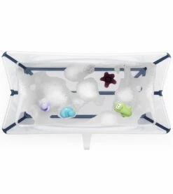 Stokke Flexi Bath Heat Sensitive - Transparent Blue -Baby Products Store stokke flexi bath heat sensitive transparent blue 122
