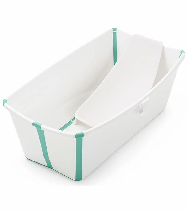 Stokke Flexi Bath & Newborn Support - White/Aqua 3 Stokke Flexi Bath & Newborn Support - White/Aqua