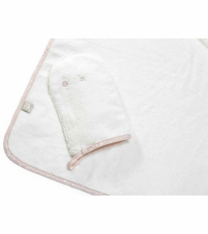 Stokke Hooded Towel - Pink Bee 3 Stokke Hooded Towel - Pink Bee