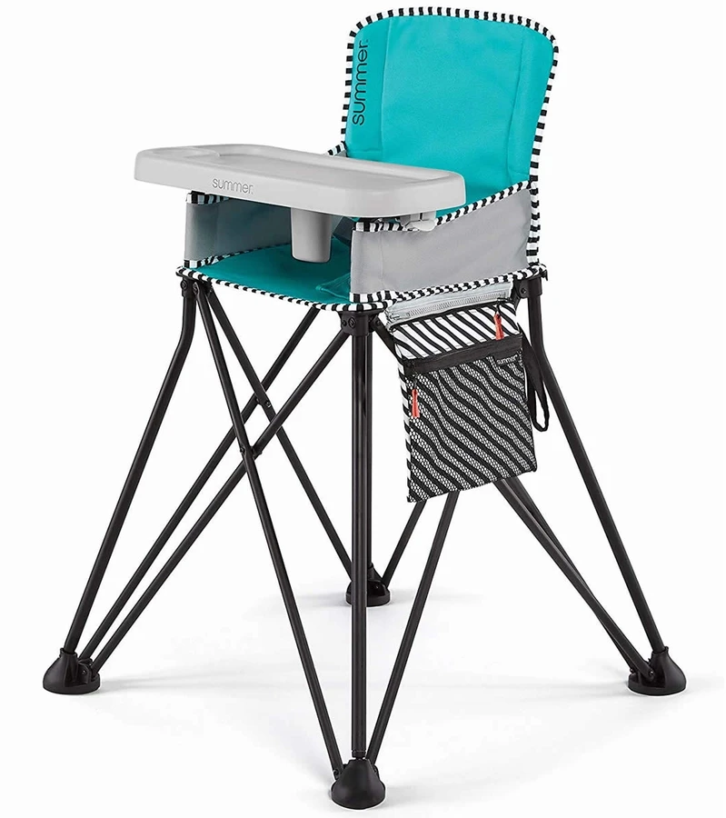 Summer Infant Pop ?n Dine SE Highchair - Aqua Sugar 3 Summer Infant Pop ?n Dine SE Highchair - Aqua Sugar