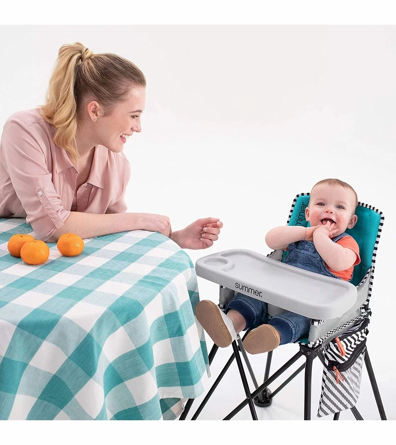 Summer Infant Pop ?n Dine SE Highchair - Aqua Sugar 9 Summer Infant Pop ?n Dine SE Highchair - Aqua Sugar - Image 7