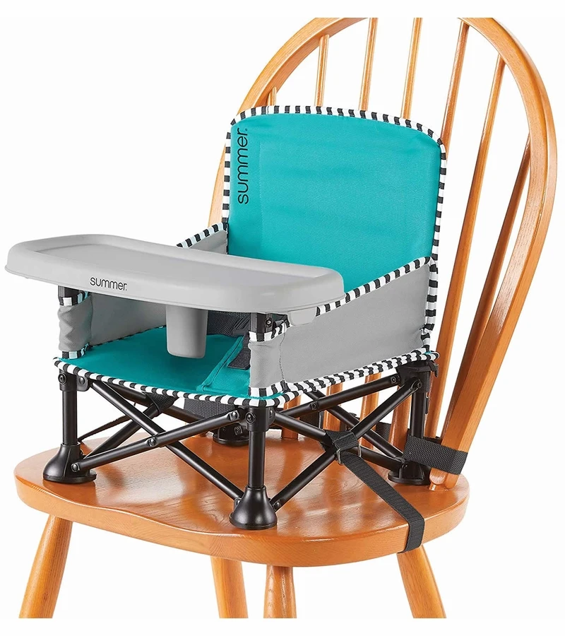 Summer Infant Pop ?N Sit SE Booster - Aqua Sugar 4 Summer Infant Pop ?N Sit SE Booster - Aqua Sugar - Image 2