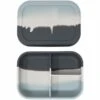 The Dearest Grey Silicone Bento Box - Blue Tie Dye -Baby Products Store the dearest grey silicone bento box blue tie dye 90