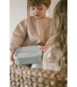 The Dearest Grey Silicone Bento Box - Cloud -Baby Products Store the dearest grey silicone bento box cloud 100
