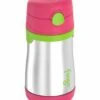 Thermos Foogo 10 Oz Vacuum Insulated Stainless Steel Straw Bottle - Watermelon/Green