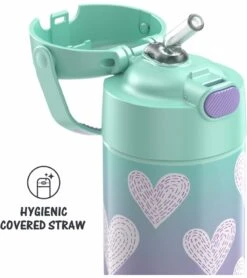 Thermos FUNtainer Vacuum Insulated Stainless Steel Straw Water Bottle, 12oz - Purple Hearts 7 Thermos FUNtainer Vacuum Insulated Stainless Steel Straw Water Bottle, 12oz - Purple Hearts -Baby Products Store thermos funtainer vacuum insulated stainless steel straw water bottle 12oz purple hearts 87