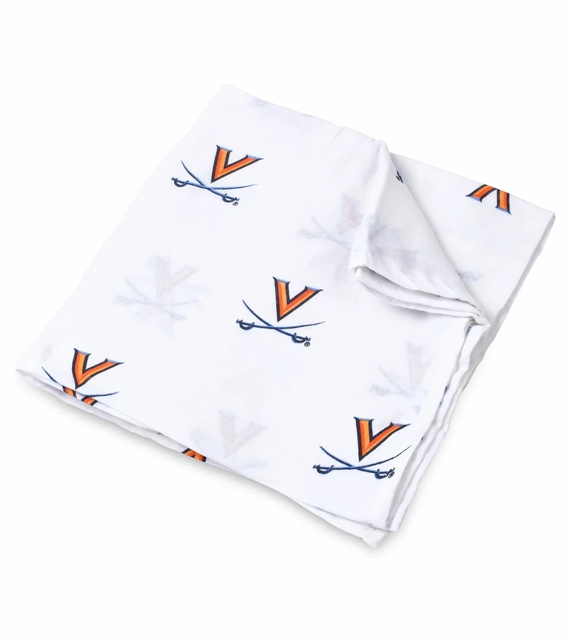 Three Little Anchors College Swaddle Blanket - Virginia Cavaliers 3 Three Little Anchors College Swaddle Blanket - Virginia Cavaliers